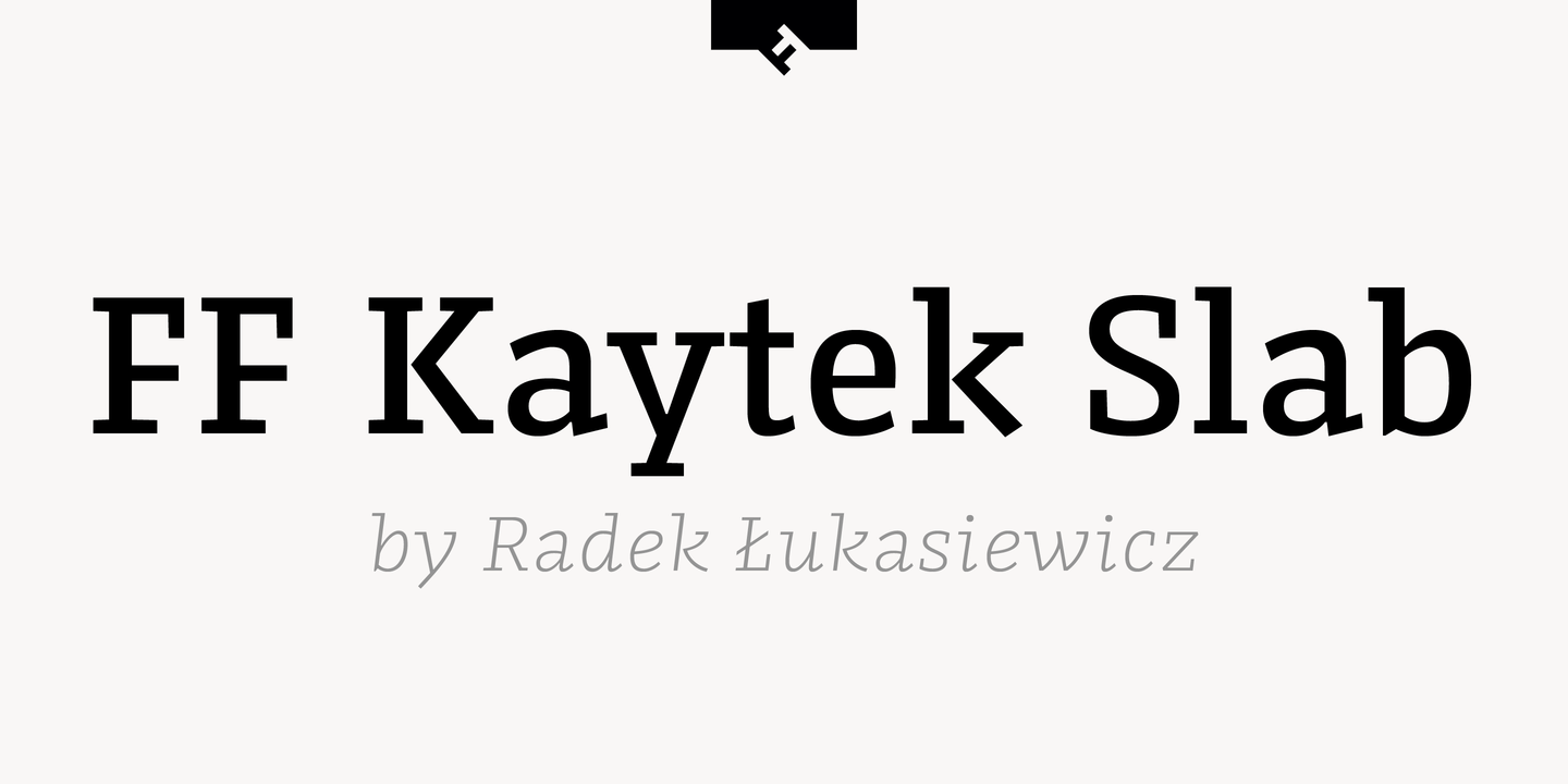 Font FF Kaytek Slab